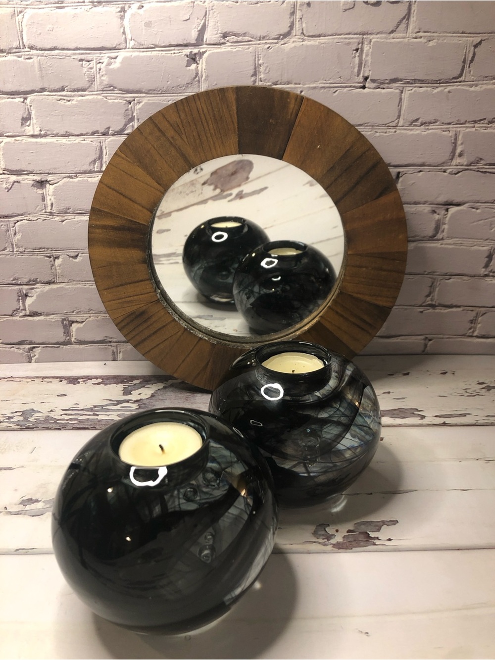 Kosta Boda Cool Moons Votive designed by Anna Ehrner (set of two)